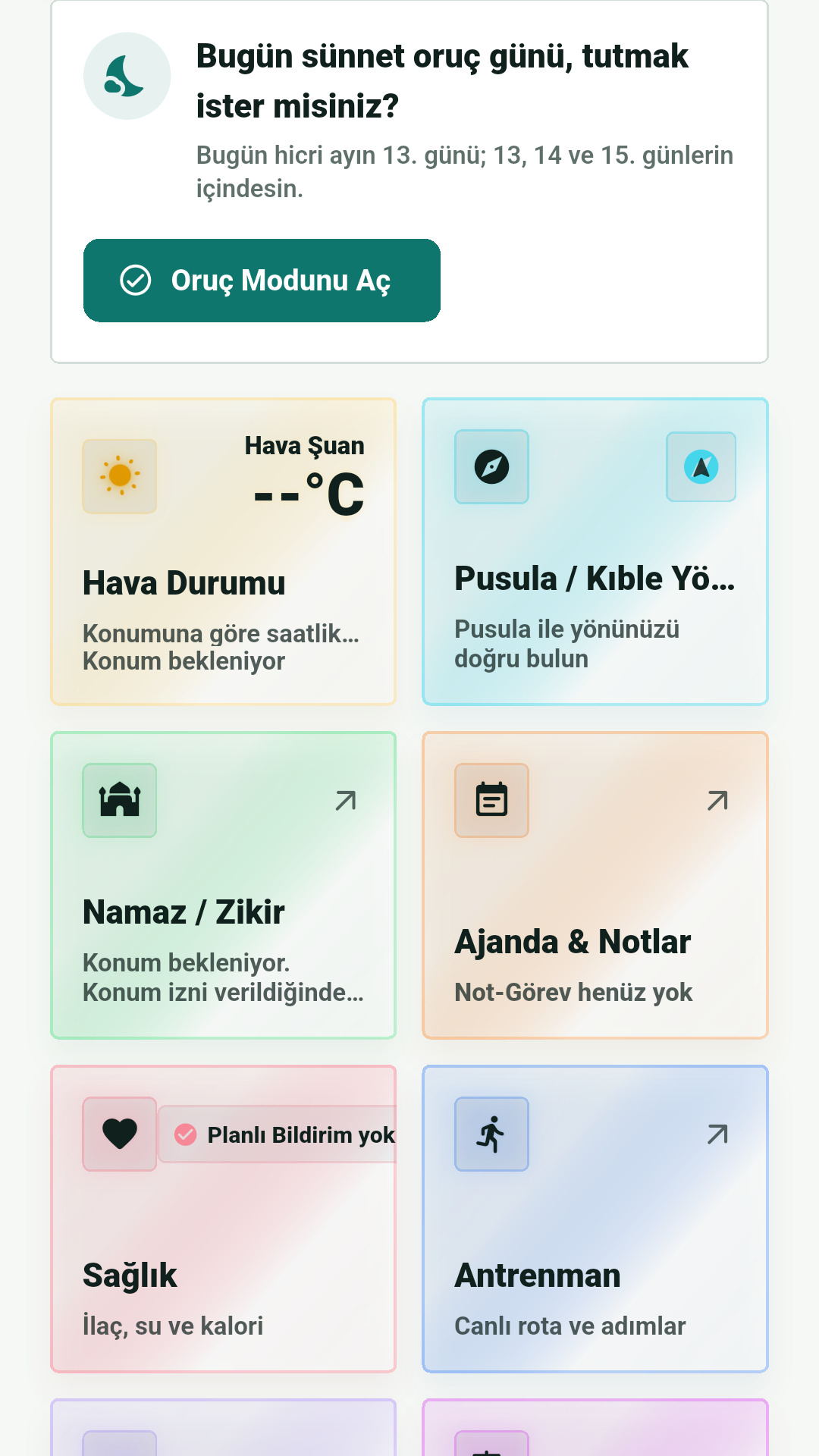 PusulaMax dashboard ekranı