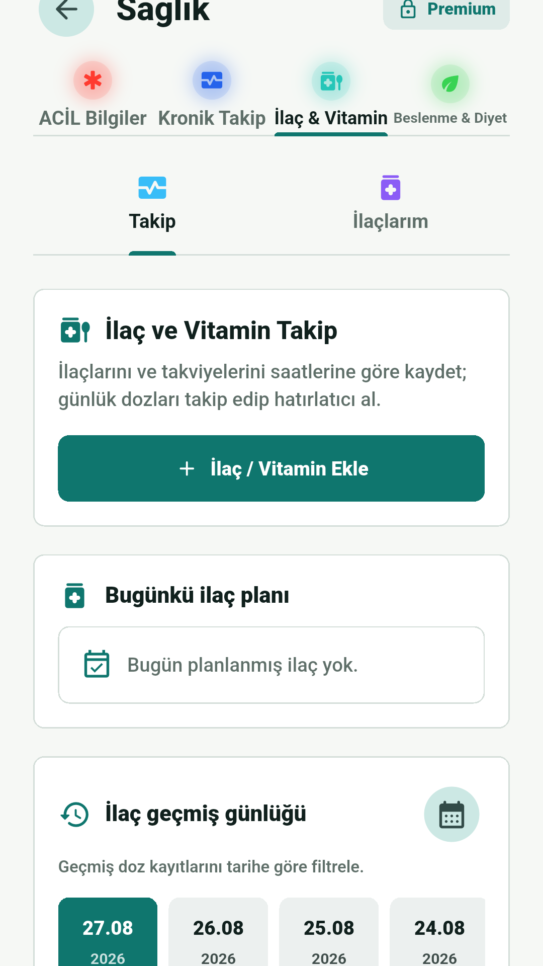 Sağlık takibi